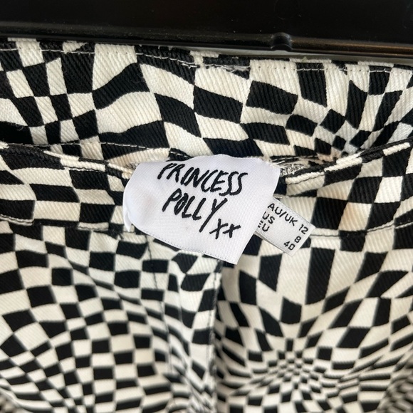 Princess Polly Black and White Flare Pants - Picture 5 of 5